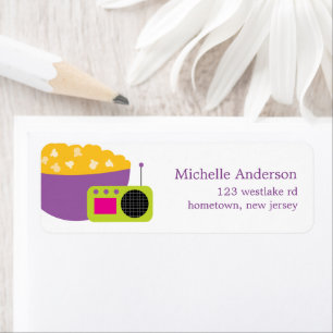 Slumber Party Return Address Label