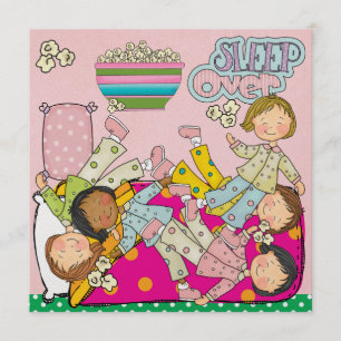 Slumber Party - Sleep Over Invitation