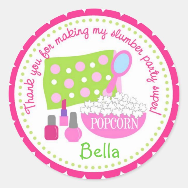 Slumber Party Stickers (Front)