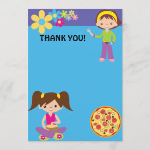 Slumber Party Thank You Card