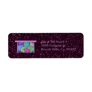 Slumber Pillow Party Return Address Label