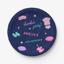 Slumber Sleepover Birthday Party Pink Purple