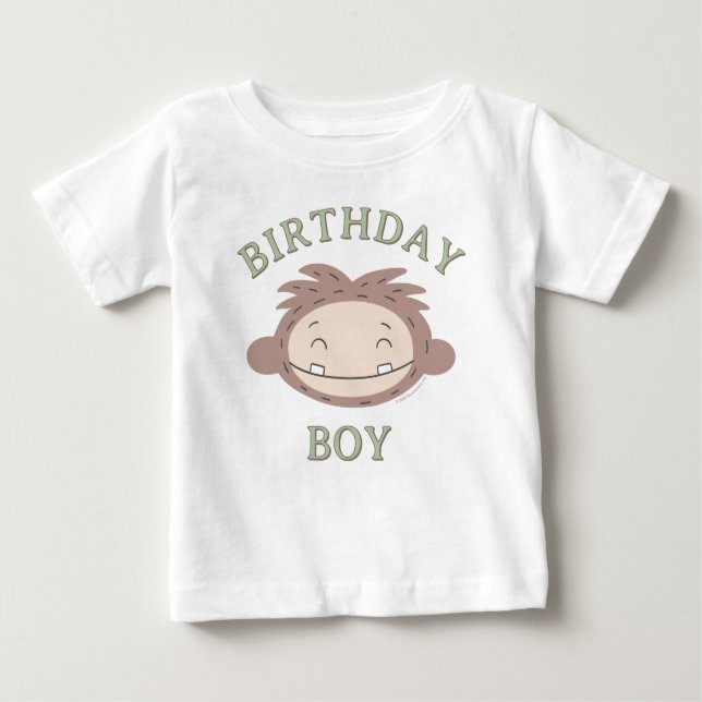 Slumberkins Bigfoot Birthday Boy Baby T-Shirt (Front)