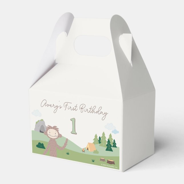 Slumberkins Bigfoot Birthday Favour Box (Front Side)