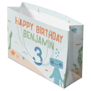 Slumberkins Hammerhead Birthday Large Gift Bag