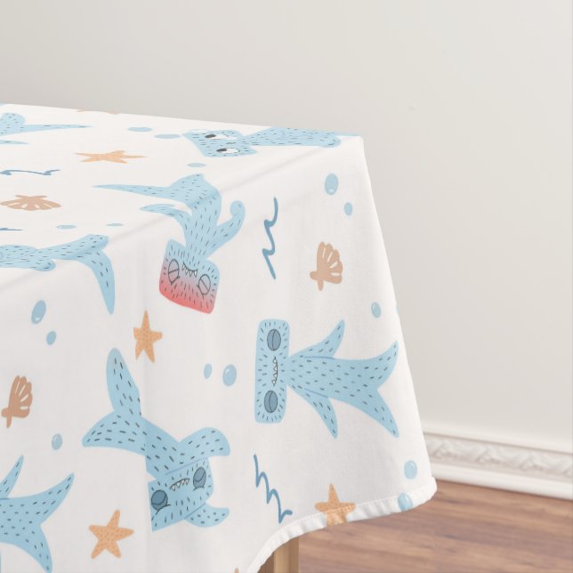 Slumberkins Hammerhead Birthday Tablecloth (In Situ)