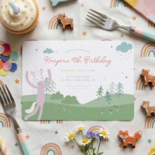 Slumberkins Magical Unicorn Birthday Invitation