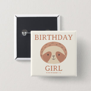 Slumberkins Sloth Birthday Boy 15 Cm Square Badge