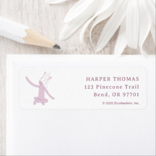 Slumberkins Unicorn Birthday Return Address Label