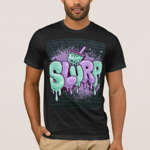 Slurp Graffiti Dripping Boba Tea T-Shirt
