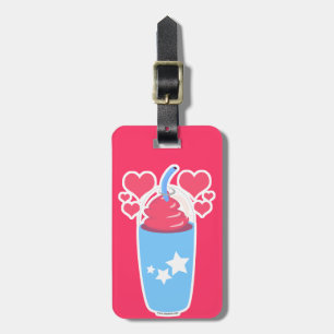 Slush Love Frozen Dessert Drink Cartoon Luggage Tag