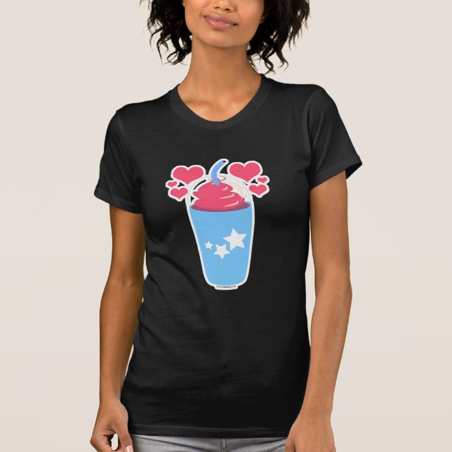 Slush Love Frozen Treat Fun Cartoon Art T-Shirt (Front)