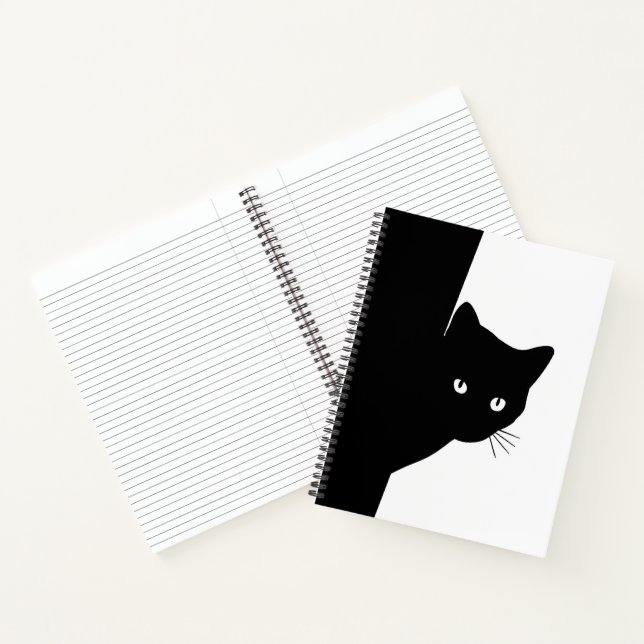 Sly Black Cat Notebook (Inside)