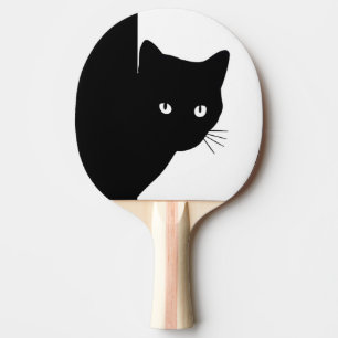 Sly Black Cat Ping Pong Paddle