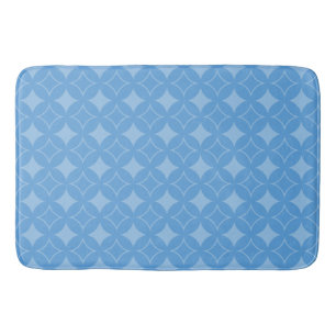 Sly blue shippo pattern bath mat