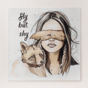 Sly But Shy Jigsaw Puzzle