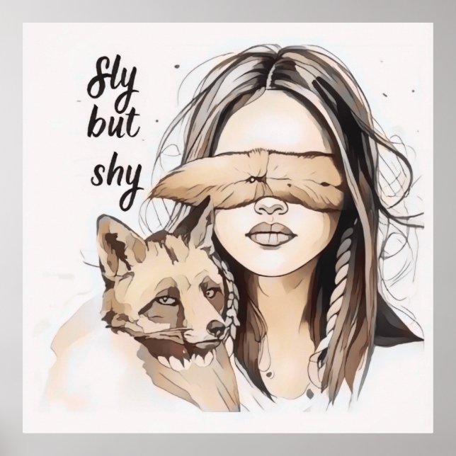 Sly But Shy Poster (Front)
