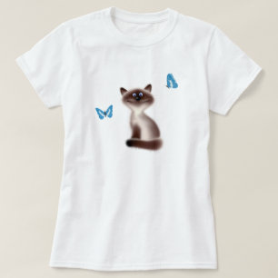 Sly Cat & Butterflies T-Shirt