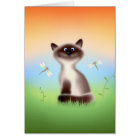 Sly Cat Greeting Card