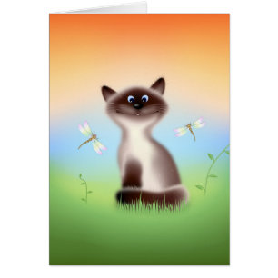 Sly Cat Greeting Card