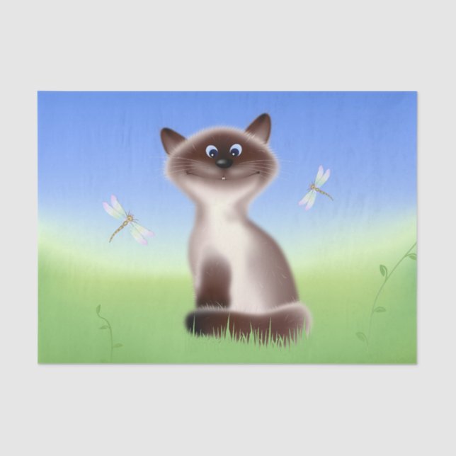 Sly Cat Tissue Paper (Front)