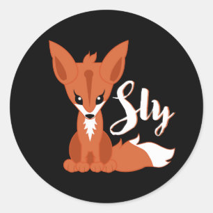 Sly Fox Classic Round Sticker