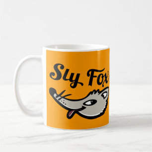 Sly fox graphic mug orange