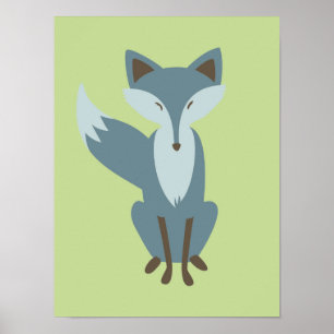 Sly Fox Nursery Art Poster