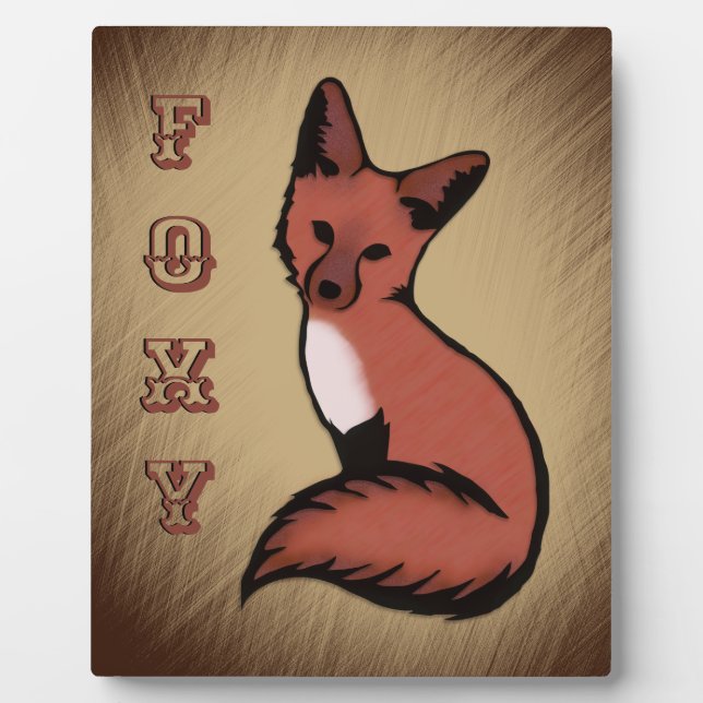 Sly Foxy Fox Personalised Plaque (Front)