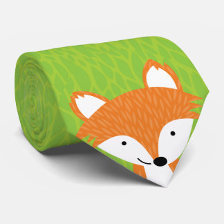 Sly Little Fox- Woodland Friends Tie