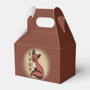 Sly Red Foxy Fox Favour Box