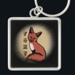 Sly Red Foxy Fox Key Ring<br><div class="desc">Cute little red fox.</div>