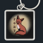 Sly Red Foxy Fox Key Ring<br><div class="desc">Cute little red fox.</div>