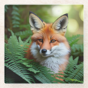 "Sly: The Fox in the Shadows" Glass Coaster