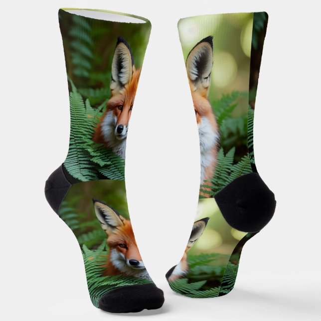 "Sly: The Fox in the Shadows" Socks (Angled)