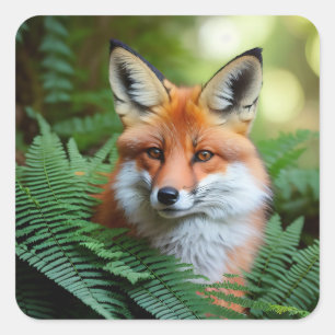 "Sly: The Fox in the Shadows" Square Sticker
