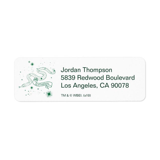 SLYTHERIN™ Constellation Graphic Return Address Label (Front)