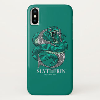 SLYTHERIN™ Crosshatched Emblem iPhone X Case