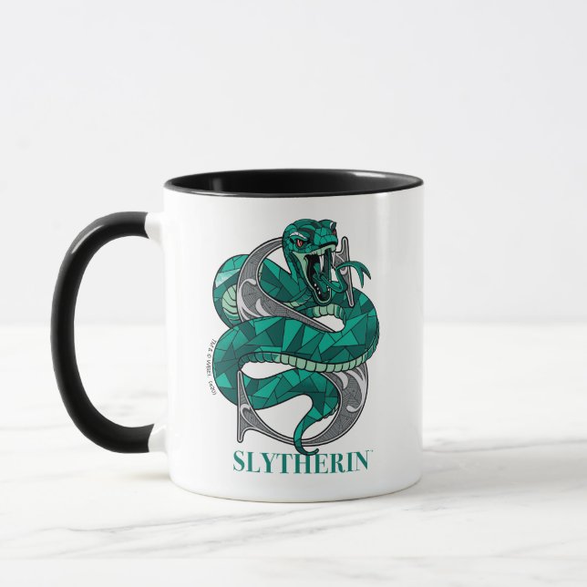 SLYTHERIN™ Crosshatched Emblem Mug (Left)