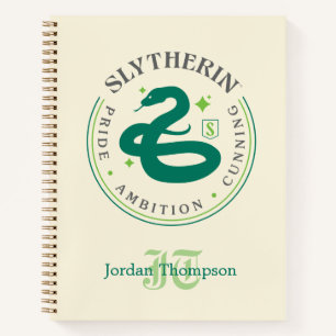 SLYTHERIN™ Green Snake House Pride Badge Notebook