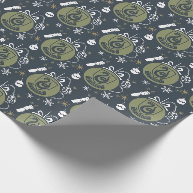 SLYTHERIN™ Holiday Bauble Graphic Wrapping Paper (Corner)
