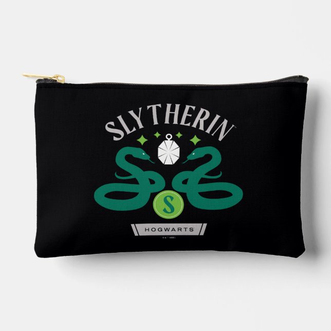 SLYTHERIN™ House Double Snake Locket Graphic Accessory Pouch (Front)