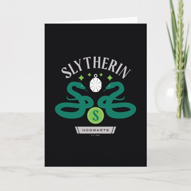 SLYTHERIN™ House Double Snake Locket Graphic Card (Front)