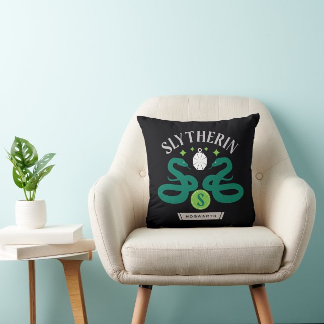 SLYTHERIN™ House Double Snake Locket Graphic Cushion (Chair)