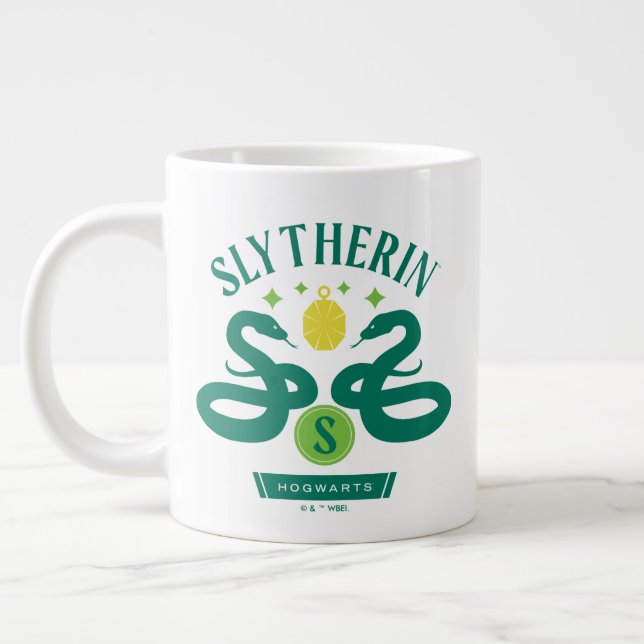 SLYTHERIN™ House Double Snake Locket Graphic Large Coffee Mug (Left)