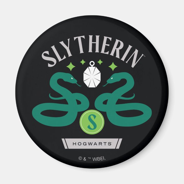 SLYTHERIN™ House Double Snake Locket Graphic Magnet (Front)