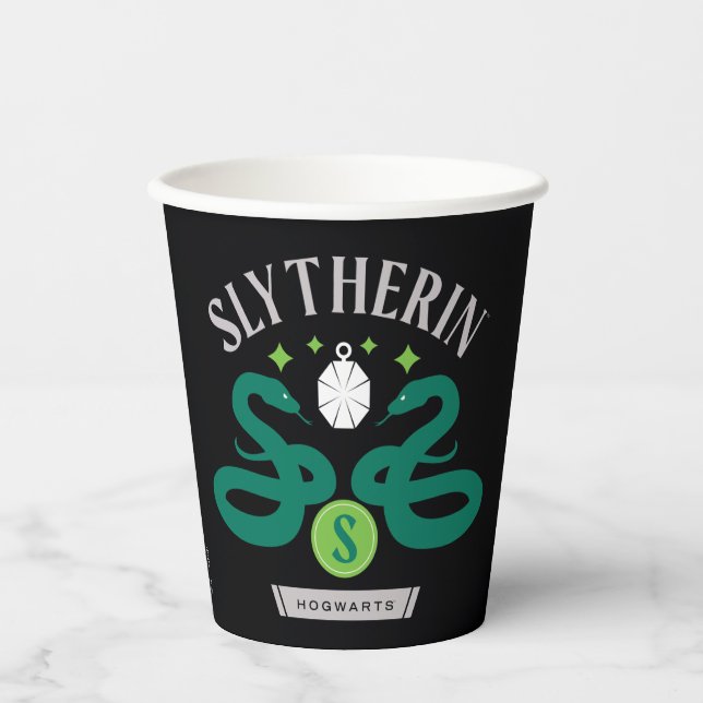 SLYTHERIN™ House Double Snake Locket Graphic Paper Cups (Front)