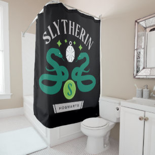 SLYTHERIN™ House Double Snake Locket Graphic Shower Curtain