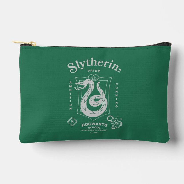 SLYTHERIN™ Pride Ambition Cunning Crest Accessory Pouch (Front)