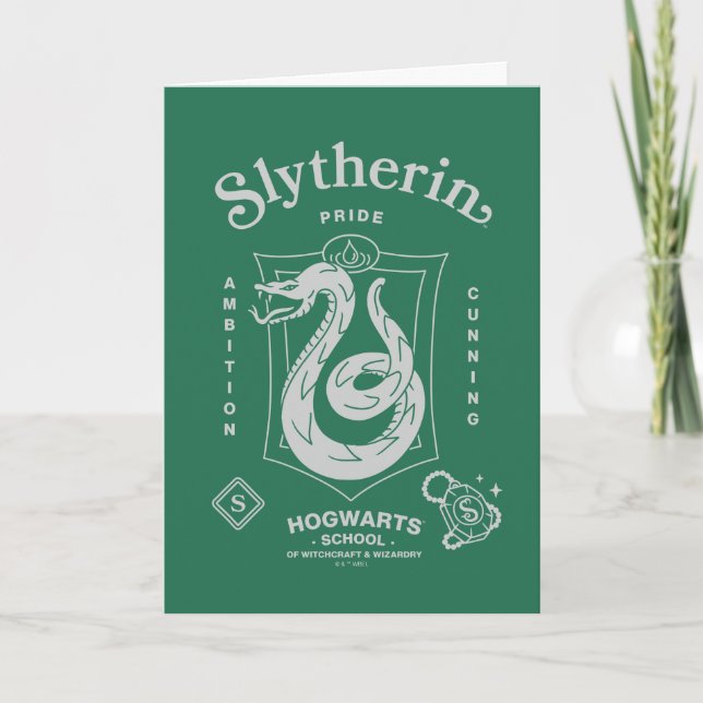 SLYTHERIN™ Pride Ambition Cunning Crest Card (Front)